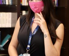 Para lembrar da importância de cuidar-se, como parte do empodeiramento delas, esta semana, a empresa pública distribuiu às quase 80 mulheres do quadro, máscaras cor de rosa, com um convite para a palestra, que encerra a ação na próxima quinta-feira, dia 29.