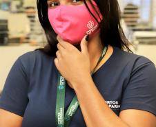 Para lembrar da importância de cuidar-se, como parte do empodeiramento delas, esta semana, a empresa pública distribuiu às quase 80 mulheres do quadro, máscaras cor de rosa, com um convite para a palestra, que encerra a ação na próxima quinta-feira, dia 29.