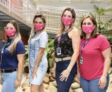Para lembrar da importância de cuidar-se, como parte do empodeiramento delas, esta semana, a empresa pública distribuiu às quase 80 mulheres do quadro, máscaras cor de rosa, com um convite para a palestra, que encerra a ação na próxima quinta-feira, dia 29.