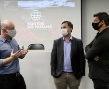 Comitiva do porto catarinense visitou estrutura paranaense e conheceu um pouco mais sobre a gestão e a operação portuária adotadas em Paranaguá e Antonina.