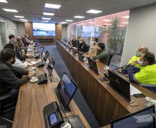 Participaram do encontro diversos setores da Portos do Paraná, ANTAQ, Polícia Federal, Receita Federal e UASP. Inspeção será de 24 a 26 de agosto.