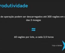 Nesta quarta-feira (20), em audiência pública, a Portos do Paraná apresentou o projeto Cais Leste, de centralização da descarga ferroviária em uma moega exclusiva, conhecido como “Moegão”. 