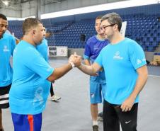 Portos do Paraná reúne colaboradores e terceirizados para promover conscientização e confraternização neste sábado (20), em Paranaguá. Na arena esportiva Albertina Salmon, um torneio de futebol marcou o “Novembro Azul”, mês de conscientização sobre a saúde do homem e a prevenção ao câncer de próstata. 