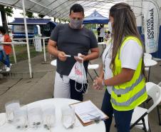 Organizado e coordenado pela empresa pública Portos do Paraná, o evento ofereceu aos caminhoneiros serviços do Detran-PR, do Serviço Social do Transporte e do Serviço Nacional de Aprendizagem do Transporte (Sest/Senat), da Global Saúde, além de orientações sobre trânsito, meio ambiente, segurança e corte de cabelo.