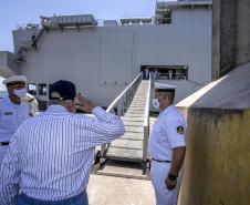 Último dia de visitas oficiais foi marcado pela presença do Almirante de Esquadra de reserva, Arthur Pires Ramos, filho de ex-superintendente da Administração dos Portos de Paranaguá e Antonina.