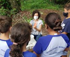 Como educação ambiental, Portos do Paraná implanta composteiras em escolas na Ilha do Mel