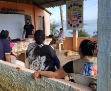 Evento que acontece na Ilha de Amparo já passou por Antonina, Ilha dos Valadares, Eufrasina e Guaraqueçaba. Objetivo é apresentar aos pescadores os dados de produção levantados através de monitoramentos realizados pela empresa pública.