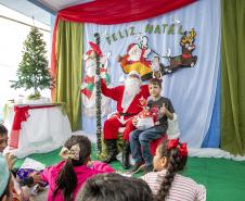 Porto faz ação de Natal com estudantes da rede municipal de Paranaguá