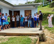 A solução atende a escola estadual e a associação de moradores da comunidade. Ação faz parte do Programa de Educação Ambiental da empresa pública, com cinco linhas de atuação, baseadas nos princípios da permacultura.