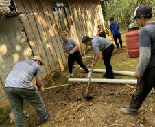 Projeto da Portos do Paraná leva saneamento básico a moradores de Eufrasina