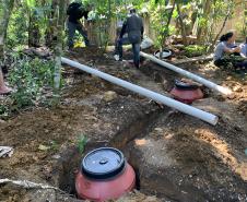 Projeto da Portos do Paraná leva saneamento básico a moradores de Eufrasina