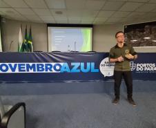 Colaboradores da Portos do Paraná lotam auditório em evento do Novembro Azul