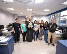 Imagem da Nossa Senhora do Rocio visita a Portos do Paraná