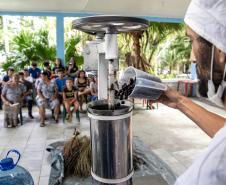 Portos do Paraná oferece oficina gratuita para coleta e despolpa de açaí juçara