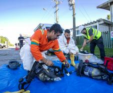 Simulado de atendimento a emergência química é realizado no Porto de Paranaguá