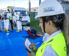 Simulado de atendimento a emergência química é realizado no Porto de Paranaguá