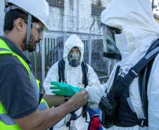 Simulado de atendimento a emergência química é realizado no Porto de Paranaguá