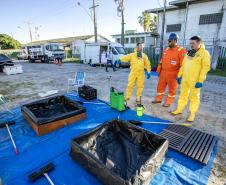 Simulado de atendimento a emergência química é realizado no Porto de Paranaguá