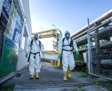 Simulado de atendimento a emergência química é realizado no Porto de Paranaguá