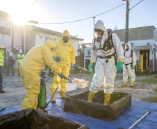 Simulado de atendimento a emergência química é realizado no Porto de Paranaguá