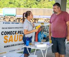 Portos do Paraná promove campanha Maio Amarelo no Pátio de Triagem