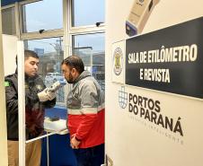 Portos do Paraná altera margem de segurança em testes de bafômetro