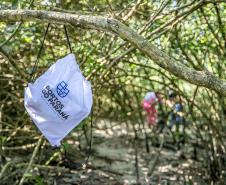 Mutirão de limpeza de manguezais da Portos do Paraná recolhe mais de 600 quilos de resíduos 