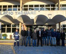 Estrutura da malha ferroviária do complexo portuário é apresentada a equipe técnica do Governo Federal