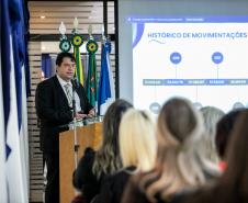 Portos do Paraná é apresentada a grupo de empresários do Leste do Estado - Com palestra e visita técnica, cerca de 80 comerciantes, industriais e prestadores de serviço puderam ver de perto as potencialidades dos Portos de Paranaguá e Antonina