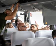 Portos do Paraná é apresentada a grupo de empresários do Leste do Estado - Com palestra e visita técnica, cerca de 80 comerciantes, industriais e prestadores de serviço puderam ver de perto as potencialidades dos Portos de Paranaguá e Antonina