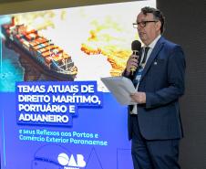 Concessão do Canal de Acesso é discutida pela Portos do Paraná e OAB Diretor Jurídico Marcus Freitas representou a empresa pública em Seminário sobre Direito Marítimo, Portuário e Aduaneiro e tema ganhou destaque pelo pioneirismo e interesse em outros portos de seguir o modelo paranaense