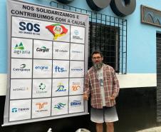 Comunidade portuária paranaense entrega cestas básicas para famílias atingidas por enchentes no RS