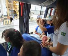 Porto Escola realiza primeira visita inclusiva no Porto de Paranaguá