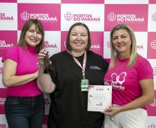 Portuários do Paraná doam cabelos para campanha Outubro Rosa