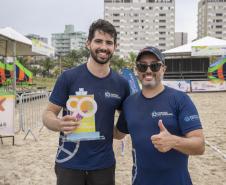 Mirella, Gustavo e Russo vencem 1° Torneio de Beach Tennis da Portos do Paraná