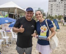 Mirella, Gustavo e Russo vencem 1° Torneio de Beach Tennis da Portos do Paraná