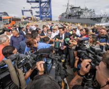 Governador anuncia investimento de R$ 1 bi no Píer em "T" na festa dos 90 anos do Porto de Paranaguá
