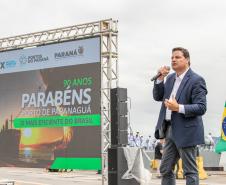 Governador anuncia investimento de R$ 1 bi no Píer em "T" na festa dos 90 anos do Porto de Paranaguá