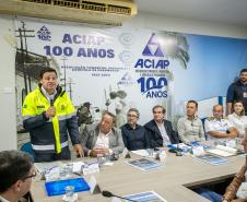 Portos do Paraná participa de debate na Aciap em prol de melhorias para a cidade