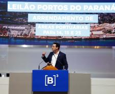 Leilões de áreas portuárias movimentam R$ 855 milhões em outorgas e garantem R$ 2,2 bilhões em investimentos no Paraná