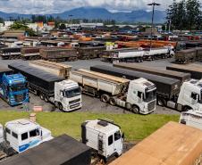 Porto de Paranaguá recebe o maior volume de caminhões da história no Pátio de Triagem
