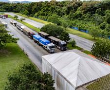 Porto de Paranaguá recebe o maior volume de caminhões da história no Pátio de Triagem