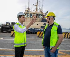 Deputado Ney Leprevost conhece obras do Moegão e novos arrendamentos no Porto de Paranaguá