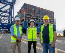 Deputado Ney Leprevost conhece obras do Moegão e novos arrendamentos no Porto de Paranaguá