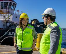 Vice-cônsul dos EUA em São Paulo visita o Porto de Paranaguá