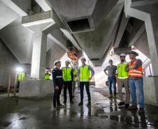 Diretores da Portos do Paraná realizam visita técnica ao Moegão