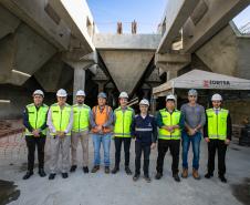 Diretores da Portos do Paraná realizam visita técnica ao Moegão