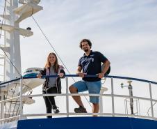 Navio-Escola atraca no Porto de Paranaguá e oferece experiência prática a universitários