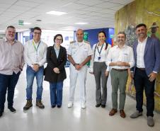 Portos do Paraná recebe a mais alta autoridade da Marinha do Brasil