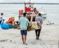 Mutirão de Limpeza das Praias da Ilha do Mel recolhe quase 11 toneladas de resíduos